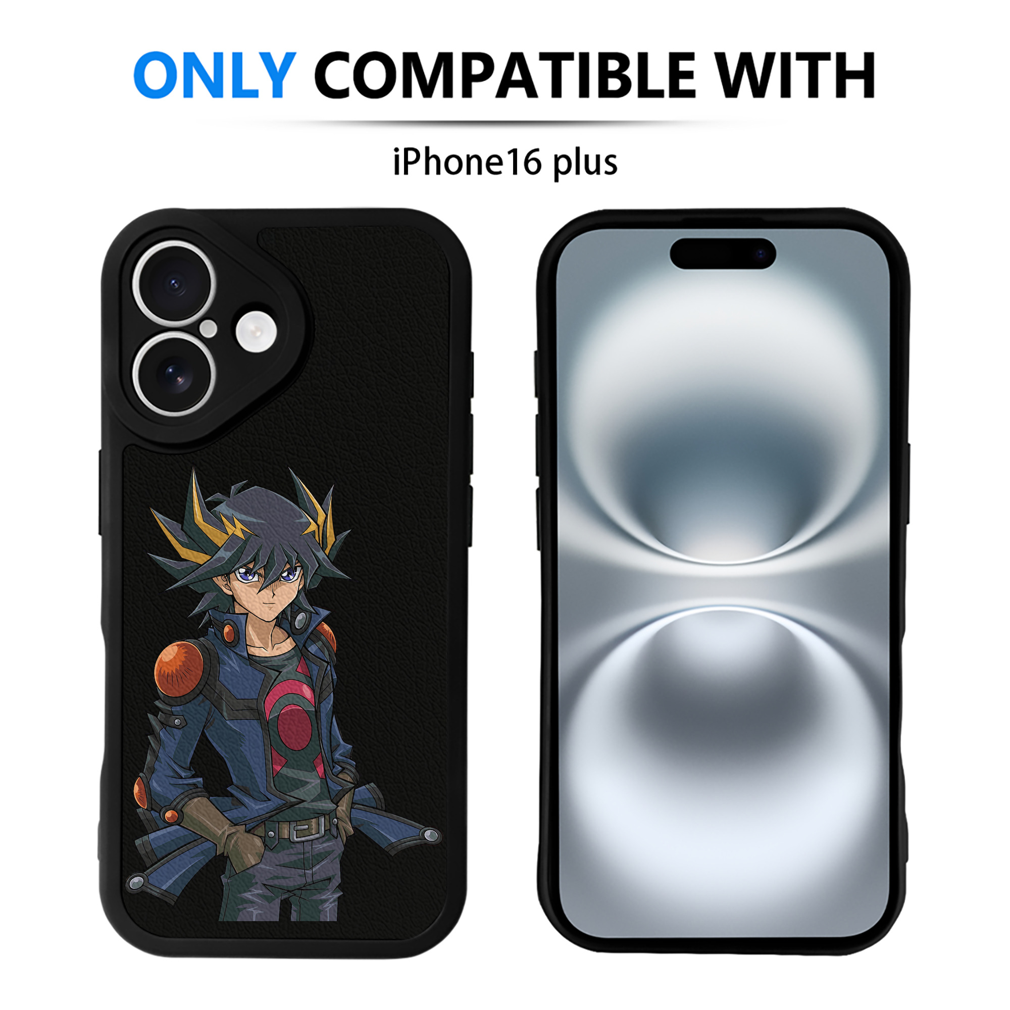 遊☆戯☆王 Yu-Gi-Oh! 【iPhone 16シリーズ対応】シリコンスマホケース（レザー調） 材質：シリコン